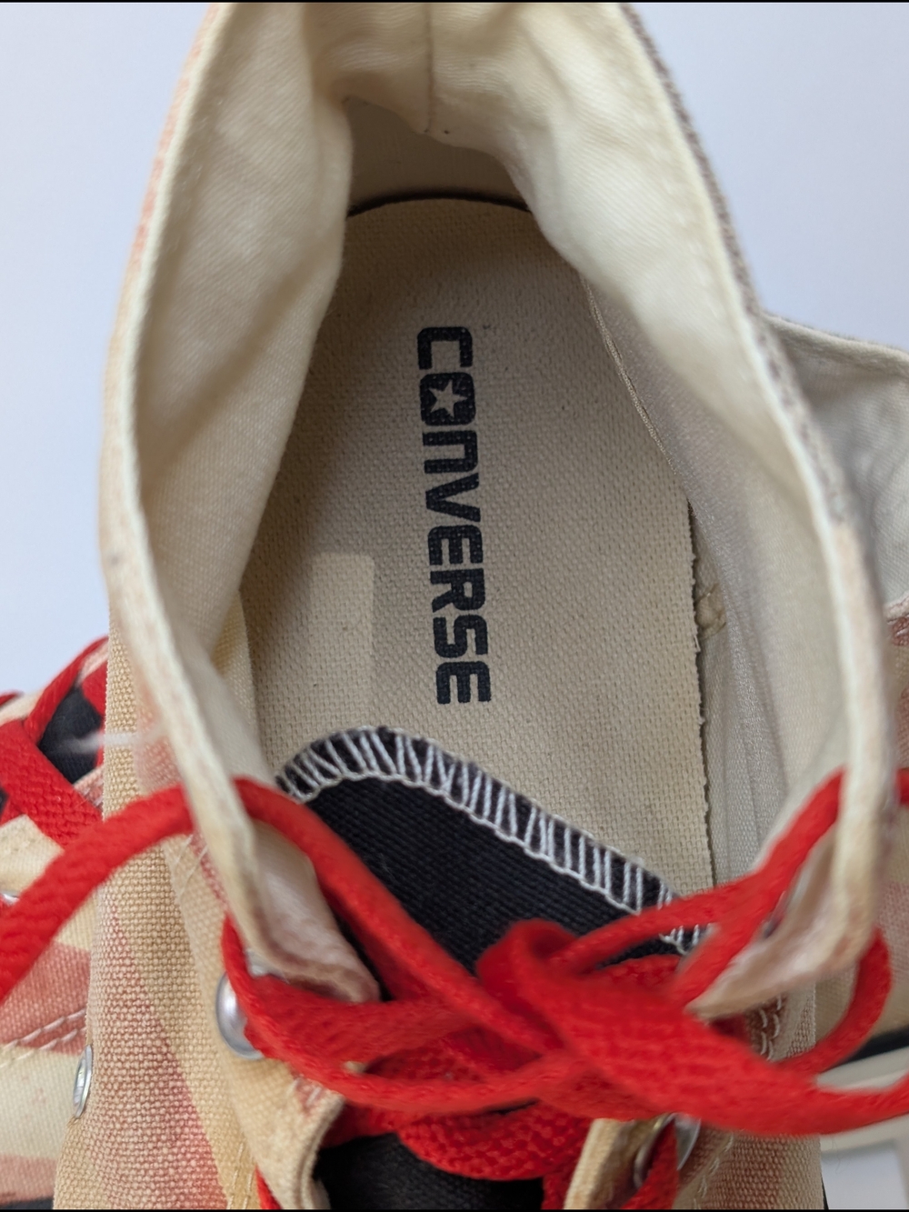 Converse Men's 10 Women's 12 American Flag Eagle All-Star Hi Sneakers 144677F - Picture 6 of 7